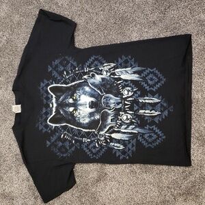 5/$25- Wolf Dream Catcher Tee